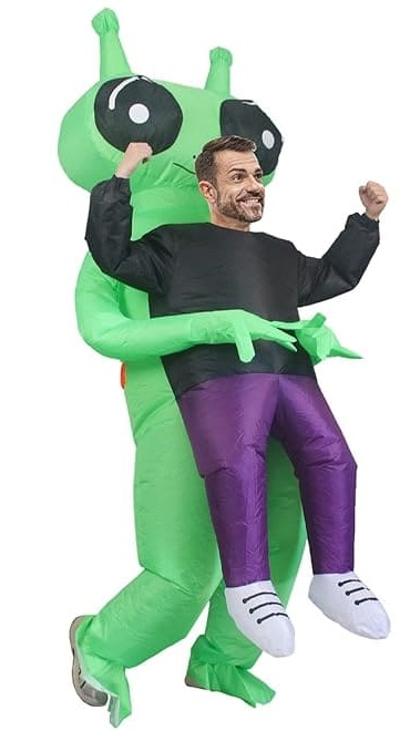 Disfraz inflable de extraterrestre - Traje de ovni extraterrestre verde