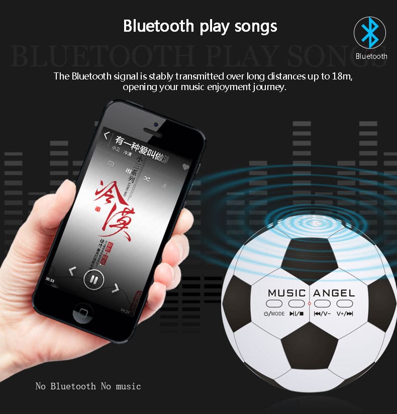 Mini altavoz de bola Bluetooth para PC o teléfono móvil