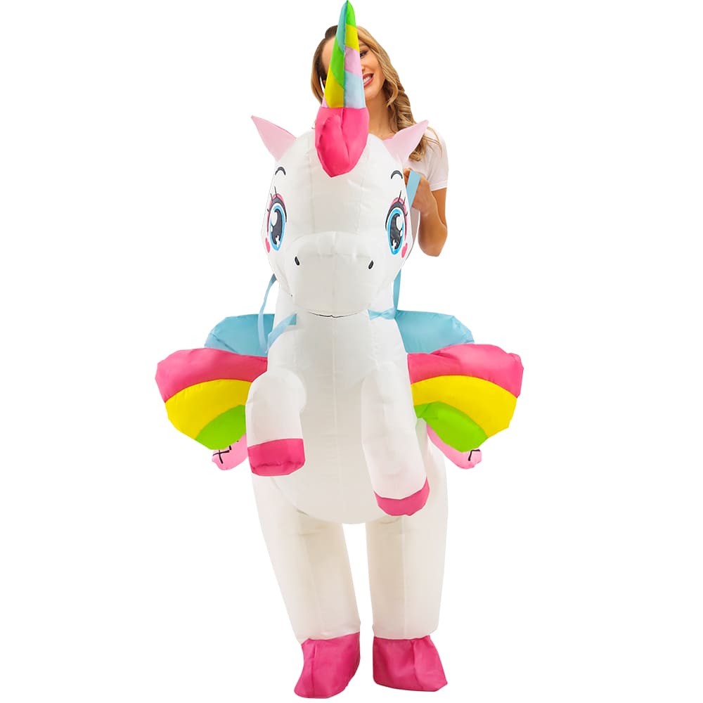 disfraz de unicornio inflable